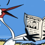 Things are looking up for near-extinct Siberian cranes (cartoon)