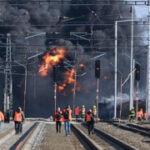 Freight train derails in Czech Republic, causing major chemical fire