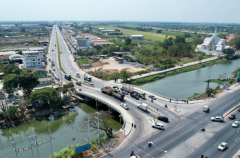 Pathum Thani road widening finished