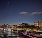 Crescent Moon and Venus light up the night sky