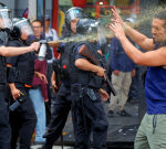 Injuries, arrests in Argentina as football fans, retirees clash with police