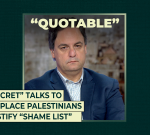 “Secret” talks to displace Palestinians justifies “shame list