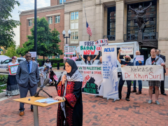 A ‘political prisoner’: US advocates rally for detained Georgetown scholar