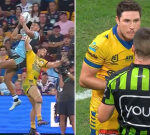 Parramatta Eels captain Mitchell Moses blows up at NRL referee after bunker chaos