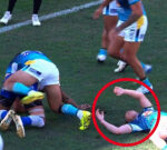 Gold Coast halfback Tom Weaver knocked out in terrifying incident against Canterbury