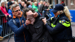 Pro-Palestine protestors disrupt Dutch WW2 anniversary event