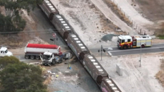 Truckie dies in hospital after Cardup crash with freight train