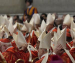 The conclave to elect a new pope officially begins as the doors to the Sistine Chapel close