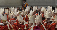 The conclave to elect a new pope officially begins as the doors to the Sistine Chapel close