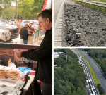 Truck company NJ Ashton hands out free lunch after metal debris damages hundred of cars on M1 motorway