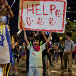 Israeli protesters in Tel Aviv demand an end to war on Gaza