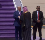 US President Donald Trump lands in Saudi Arabia on official visit