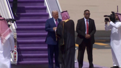 US President Donald Trump lands in Saudi Arabia on official visit
