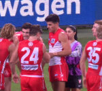 AFL world in disbelief over ‘humiliating’ scenes as Sydney concede 12 straight goals to Adelaide in nightmare first half