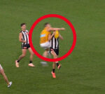 Hawthorn big man Lloyd Meek escapes ban for late hit that concussed Pat Lipinski