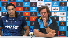 Furious Des Hasler singles out ref for pivotal ‘wrong’ call in Titans’ loss to Storm