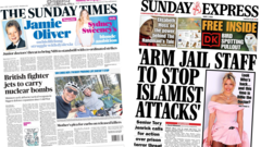 The Papers: ‘Jets to carry nuclear bombs’ and ‘Look Who’s back’