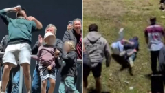 Fans urged to end Run It Straight trend after ‘appalling’ scenes at NRL game
