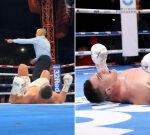Aussie heavyweight Justis Huni knocked out by Fabio Wardley in interim WBA world title fight