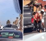 Wild road rage incident caught on dashcam as scooter rider fights back after being rammed by ute in Melbourne