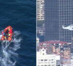 Search underway for man swept out to sea at Blue Fish Point, Manly
