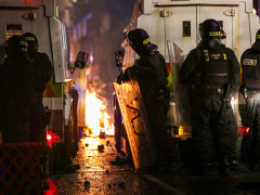 Police injured, houses burned in second night of riots in Northern Ireland