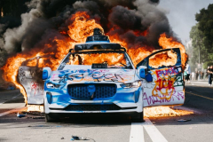 Waymo cars are getting torched in LA. Wanted: A local community affairs specialist