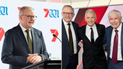 Prime Minister Anthony Albanese officially opens Seven’s new Melbourne HQ in Docklands