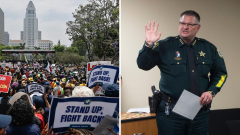 ‘We will kill you’: Florida sheriff’s threat as millions of Americans set to join anti-Trump protest