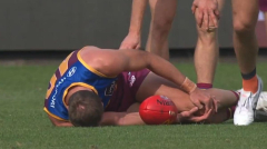 Fears for Brisbane defender Jack Payne after going down with nasty knee injury in clash with GWS