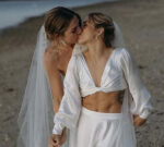 Matildas hero Katrina Gorry ties the knot with Clara Markstedt in stunning ceremony on Hamilton Island