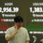 Asian shares decline after mixed Wall Street finish and tensions simmer in the Middle East