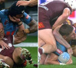 Jarome Luai and Zac Lomax reported for ugly acts in fiery State of Origin clash
