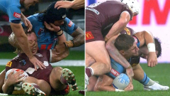 Jarome Luai and Zac Lomax reported for ugly acts in fiery State of Origin clash
