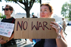 Protests erupt calling for Trump, U.S. to say out of war in Middle East