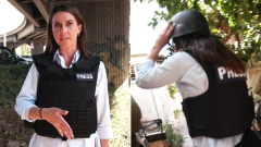 Reporter Jacquelin Robson explains what it’s like to be a journalist in a conflict zone as she files from Tel Aviv, Israel