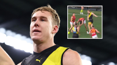 Richmond veteran Tom Lynch banned for five matches for swing at Adelaide’s Jordon Butts