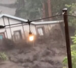House swept away by flash flooding in New Mexico