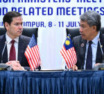 China backs Southeast Asia nuclear ban; Rubio, Lavrov at ASEAN meeting