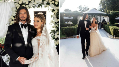 Singer Delta Goodrem shares first look at photos of lavish ‘magical’ wedding to Matthew Copley in Malta
