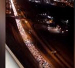 Watch: Huge traffic queues as people flee Iranian capital