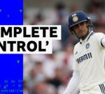 Gill marks first Test as India captain with half-century