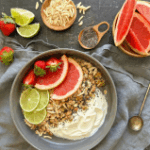Granola with Citrus Fruits, Berries & Yoghurt