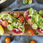 Avocado Toast with Beetroot Hummus