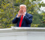 Trump ‘Takes A Walk’ On White House Roof After Announcing Plans For $200 Million Ballroom