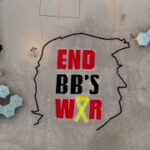 Huge sign on Tel Aviv beach tells Trump to ‘end BB’s war’