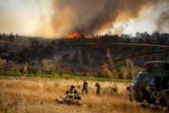 High temperatures threaten to reignite blaze after France’s largest wildfire in decades