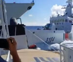 Chinese ships crash in chase with Filipino patrol boat in the South China Sea