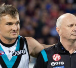 Ollie Wines set to miss Ken Hinkley’s farewell game after copping three-game ban for hit on Cooper Lord