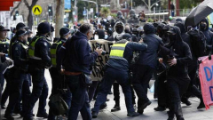 Women Will Speak rally against transgender rights turns violent as pro-trans protestors turn up in Melbourne CBD